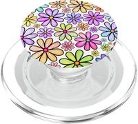 Floral Daisy Flowers Gardener Summer Cute Aesthetic Pattern PopSockets PopGrip para MagSafe