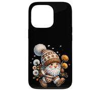 Floral Dandelion Flower GNOME In Knitting Outfit For Grandma Carcasa para iPhone 13 Pro