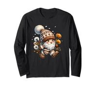 Floral Dandelion Flower GNOME In Knitting Outfit For Grandma Manga Larga