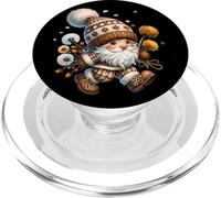 Floral Dandelion Flower GNOME In Knitting Outfit For Grandma PopSockets PopGrip para MagSafe
