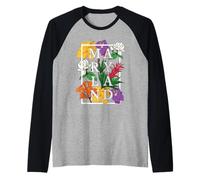 Floral del Orgullo de Flores Silvestres de Maryland Camiseta Manga Raglan