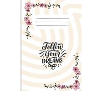 Floral Design Spiral Ruled Notebooks,120 pages for Work or School