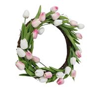 Floral Door Garland - Artificial Greenery Decorative Wreath for Seasonal Display | Bright Petals with Lush Texture & Elegant Craftsmanship for Balcony, Living Room and Home