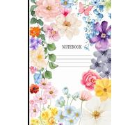 Floral Dreams Notebook: Elegant Watercolor Journal for Everyday Writing: 120-Page 6x9 Inch Aesthetic Blank Notebook with Soft Pastel Flower Cover - Perfect for Journaling, Notes, and Gift Ideas