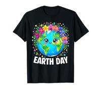 Floral Earth Day Save Cute Planet Estudiantes Maestros Camiseta