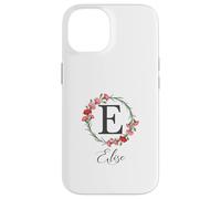 Floral Elise Nombre Flores Nombre Personalizado Elise Carcasa para iPhone 14