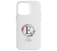 Floral Elise Nombre Flores Nombre Personalizado Elise Carcasa para iPhone 14 Pro MAX
