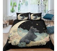 Floral Fantasy Funda Edredon Microfibra 3 Piezas Compuesto Impresión 3D Cierre de Floral Fantasía Funda de Edredón Funda de Almohada a Juego Lavables Transpirable for niña Single（140x200cm）