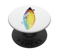 Floral Feather For Spring and Summer Cute Surf Beach Graphic PopSockets PopGrip Adhesivo