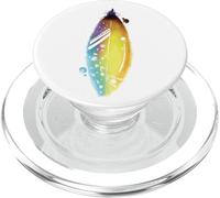 Floral Feather For Spring and Summer Cute Surf Beach Graphic PopSockets PopGrip para MagSafe
