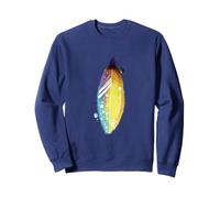 Floral Feather For Spring and Summer Cute Surf Beach Graphic Sudadera