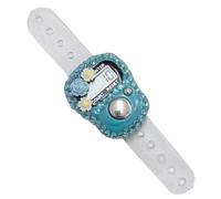 Floral Finger Clicker Counter - 4.25 Inch Digital Counter Clicker | ABS Portable Ticker Ring - Digital HD Lap Trācker, Electronic Ştitch Gauge Is Ideal for Sports Crafting Row Knitting Adventures