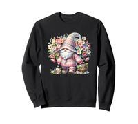 Floral Flower GNOME Graphic For Women Men Kids Cute Summer Sudadera