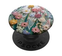 Floral Flower Pattern Botanical Nature Garden Bloom Cute PopSockets PopGrip Adhesivo