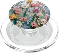 Floral Flower Pattern Botanical Nature Garden Bloom Cute PopSockets PopGrip para MagSafe