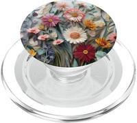 Floral Flower Pattern Botanical Nature Garden Bloom Cute PopSockets PopGrip para MagSafe