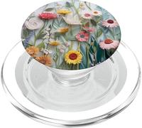 Floral Flower Pattern Botanical Nature Garden Bloom Cute PopSockets PopGrip para MagSafe