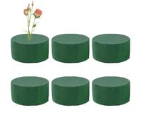 Floral Foam Blocks - Phenolic 1.57x3.15in | Round Florist Foam Blocks | Decorative Wet And Dry Green Flower Block For Fresh Artificial Flower Arrangements