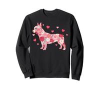 Floral French Bulldog Heart Botanical Puppy Love Sudadera