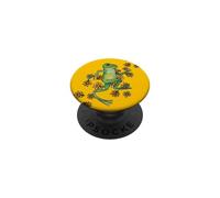 Floral Froggy Ilustración Rana Amante PopSockets PopGrip Adhesivo