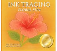 Floral Fun: Pocket Tracer Edition: A Travel-Size Reverse Coloring Book for Adults - Follow the White Lines with One Black Pen to Reveal Beautiful ... Mindfulness Activity Book for Purse or Bag