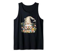 Floral GNOME Easter Flowers Graphic with Cute Butterflies Camiseta sin Mangas