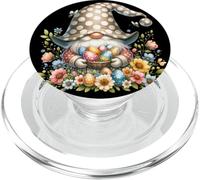 Floral GNOME Easter Flowers Graphic with Cute Butterflies PopSockets PopGrip para MagSafe