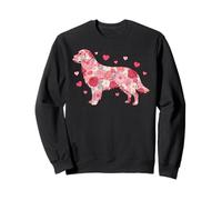 Floral Golden Retriever Heart Botanical Puppy Love Sudadera