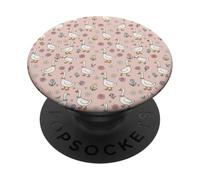 Floral Goose Charm PopSockets PopGrip Adhesivo