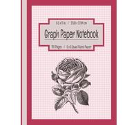Floral Graph Paper Composition Notebook - 5x5 Quad Ruled | Pretty Pink Cover with Roses & Words of Inspiration: Grid Paper Pad for Math, Science, Art ... for Teens & Adults | 110 Pages, 8.5x11 in.