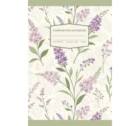 Floral Green Lilac Lined Notebook - Soft Cover Journal, Cute Feminine Writing Journal for Women and Girls: Beautiful Flower Pattern Notebook With ... Note-taking, School, or as a Thoughtful Gift