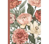 Floral Hardcover Notebook Journal A4 | Plain, Blank Pages: Elegant Sketchbook for Drawing, Sketching, Journaling, Planning & Note-Taking - Ideal Gift ... Girls, Students, and Floral Stationery Lovers