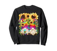 Floral Hippie Gnomes For Women and Hippies with Sunflower Sudadera