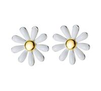 Floral Hoops Girls Daisy Flower Drop Fashion Earrings for Occasions Elegant Present