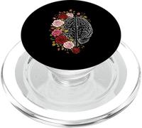 Floral Humano Cerebro Anatomía Neurociencia Psicología PopSockets PopGrip para MagSafe
