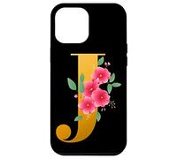 Floral J Alphabet Cute Initial Monogram Letter J Graphic Carcasa para iPhone 12 Pro MAX