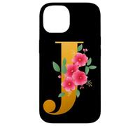 Floral J Alphabet Cute Initial Monogram Letter J Graphic Carcasa para iPhone 14