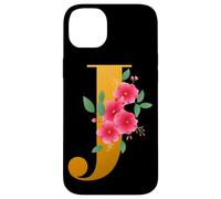 Floral J Alphabet Cute Initial Monogram Letter J Graphic Carcasa para iPhone 14 Plus