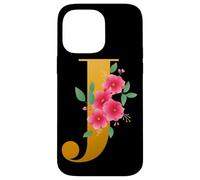 Floral J Alphabet Cute Initial Monogram Letter J Graphic Carcasa para iPhone 14 Pro MAX