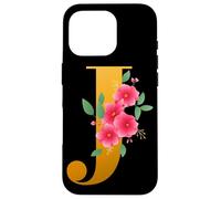 Floral J Alphabet Cute Initial Monogram Letter J Graphic Carcasa para iPhone 16 Pro