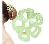 Floral Jelly Hair Claw Non Slip Barrettes, Flower Clips Artistic Barrette