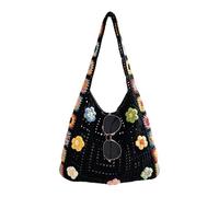 Floral Knit Purse Is A Boho-inspired Handmade Knit Bag Designed To Elevate