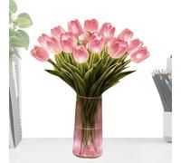 Floral LED Table Lamp - Decorative Night Light for Bedroom Ambiance | Resin Petal Design with Soft Glow Illumination, Acrylic Flower Shade, Romantic Lighting Accent for Bedside Desk Living Space