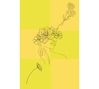 Floral Line Art design with Woman's Silhouette and Flower Crown: A 6x9 Lined Writing Notebook Journal with, Inspirational Cover Design, and ... for Notes, Prayer, Reflection, or Journaling