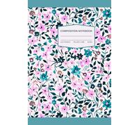 Floral Lined Sea Color Notebook - Soft Cover Journal, Cute Feminine Writing Journal for Women and Girls: Beautiful Flower Pattern Notebook With Lined ... Note-taking, School, or as a Thoughtful Gift