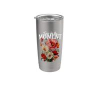 Floral - Live In The Moment Vaso térmico de acero inoxidable de doble pared