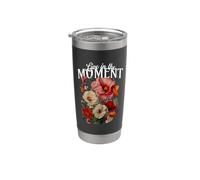 Floral - Live In The Moment Vaso térmico de acero inoxidable de doble pared