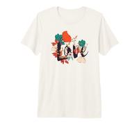 Floral Love Wildflower Boho Vintage Naturaleza Botánico Camiseta Premium