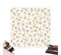 Floral Makeup Bag, Aesthetic Makeup Bag, Cloth Makeup Bag, Self-Adhesive Cloth Makeup Bag Multipurpose Makeup Organizer Bag with Foldable Design for Travel, Multicolor, riferimento Alla