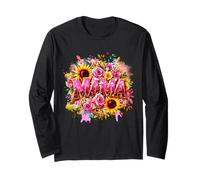 Floral Mama Best Mom Ever Best Mother Day Flower Manga Larga